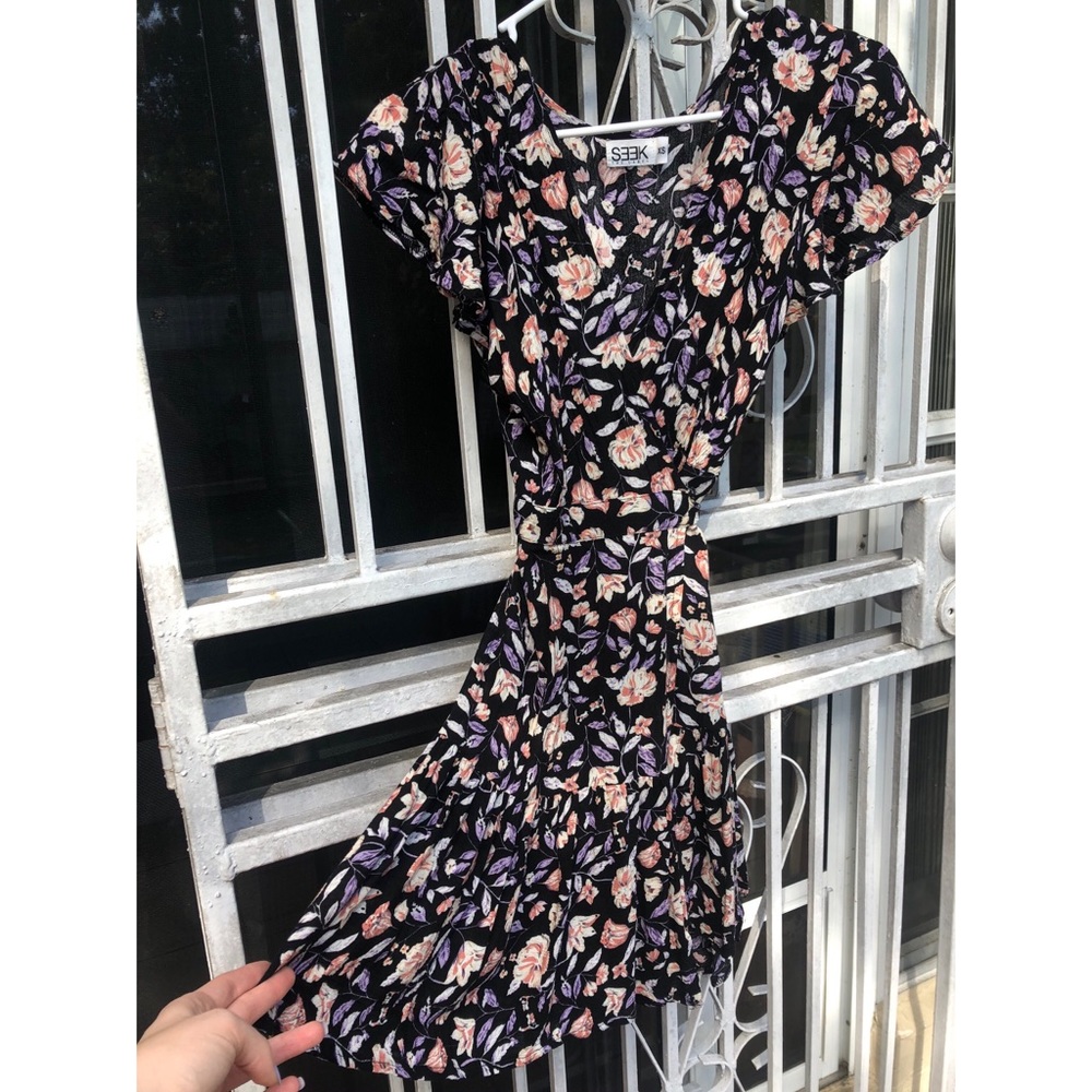 LF Floral Wrap dress